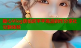糖心Vlog唐伯虎芊芊高清创作分享社交新体验