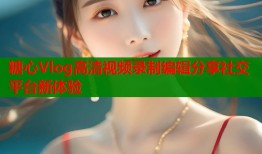 糖心Vlog高清视频录制编辑分享社交平台新体验