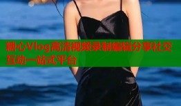糖心Vlog高清视频录制编辑分享社交互动一站式平台