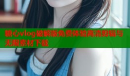 糖心vlog破解版免费体验高清剪辑与无限素材下载