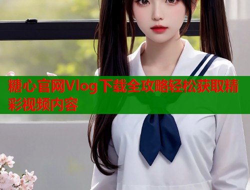 糖心官网Vlog下载全攻略轻松获取精彩视频内容